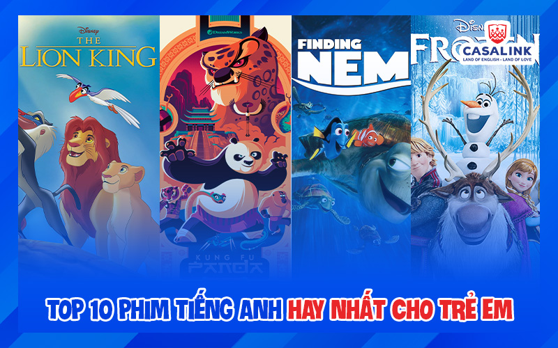 Top 10 phim tiếng Anh hay nhất cho trẻ em