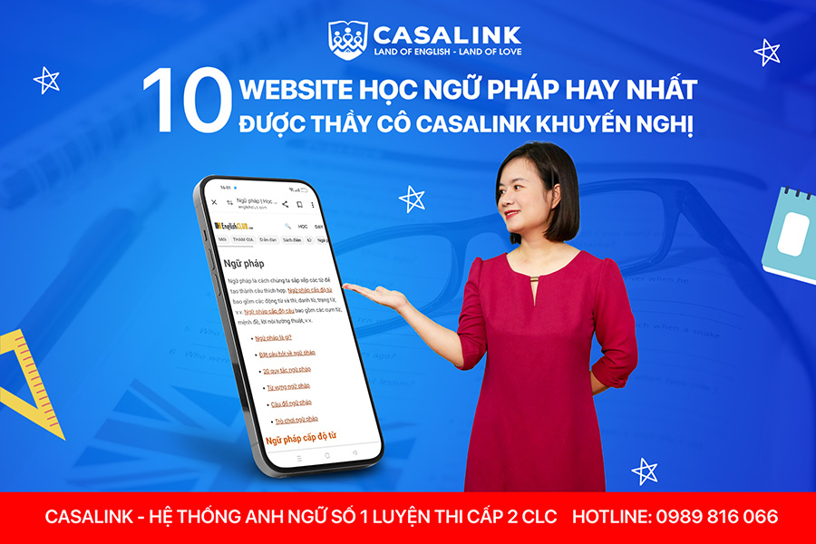 10 website học ngữ pháp hay nhất thầy cô CASALINK khuyến nghị
